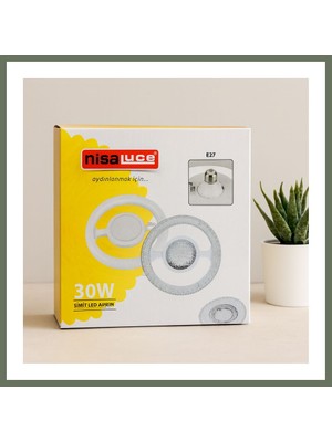 Bezos 30W E27 LED Ampul 6500K 2700 Lumen Simit Model (Mika Kristal Plastik Cam) Bezos1