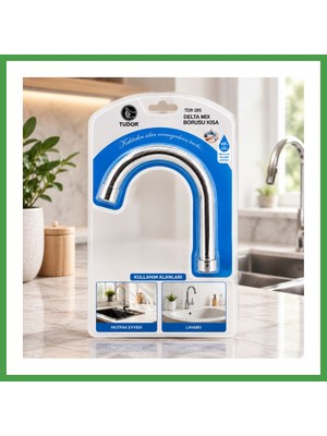 Soi Home Kısa Evye-Lavabo Batarya Borusu (Krom, Süzgeçli Uç) Soı