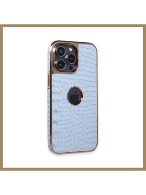 Bezos iPhone 14 Pro Max Uyumlu Kılıf Snake Kapak - Sierra Blue 22
