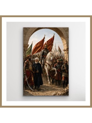 Bezos Fatih Sultan Mehmet Istanbul'un Fethi Kanvas Tablo 60X90 cm 22