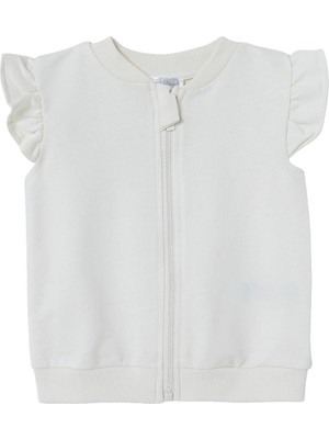 Hellobaby Kız Bebek Basic Yelek Bisiklet Yaka Fermuarlı Atlet