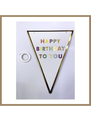 Bezos Happy Birthday To You Flama Bayrak Süs 22