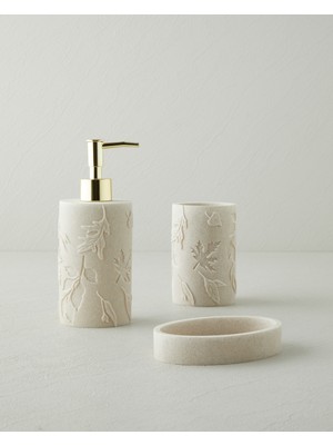 English Home Maris Reçine 3'lü Banyo Seti Bej
