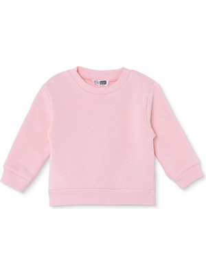 Hellobaby Kız Bebek Sweatshirt Bisiklet Yaka Uzun Kol