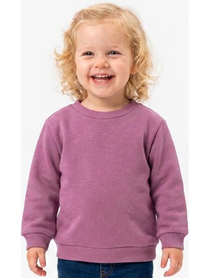 Hellobaby Kız Bebek Sweatshirt Bisiklet Yaka Uzun Kol