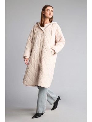 DeFacto Regular Fit Kapüşonlu Kapitone Parka H4137AX26AU