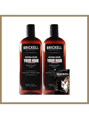 Bezos Brickell Erkeklere Özel ASLKO2:0308 Anti-White 2AD 237 ml Beyaz Saç Sakal Bakım Şampuanı + Yanında Jel 22