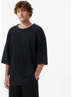 United Unıted4 Oversize Fit Erkek Siyah T-Shirt