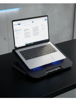 Nemere Laptop Soğutma Standı Çift Fan Mavi Işıkli UCZZZN99BİLGİSAYARFANI-4