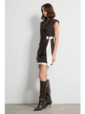 Love My Body  Mini Gabardin Etek Kahve 127L9889001