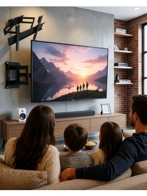 Nemere Ayarlanabilir Duvar Tipi Tv Tutucu 32-55 Inç UCZZZSH3255PLAZMATUTUCU-4