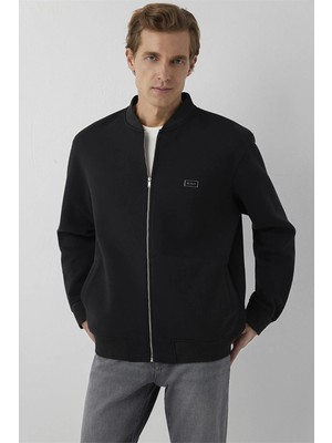 Mavi Erkek Black Fermuarlı Sweatshirt Siyah