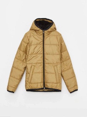 LC Waikiki Kapüşonlu Basic Erkek Çocuk Şişme Mont