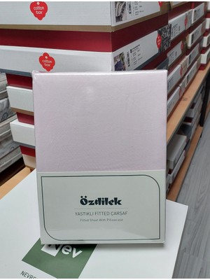 Özdilek Colourist Fitted Lastikli Tek Kişilik Battal Çarşaf Seti (120X200)-PUDRA