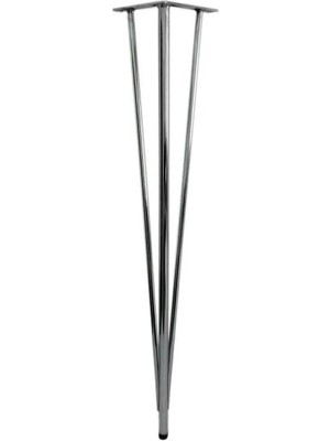 CATEKSSS 45 cm Firkete Mil Ayak Krom - 15’li Paket