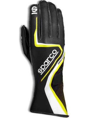 Sparco Record Karting Eldiveni Siyah Sarı 11 Numara (L)
