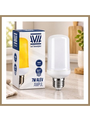 Bezos E27 Alev Görünümlü Ampul 7W 560 Lümen IP20 22