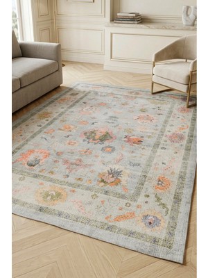 Decomia Home Herıtage Etnik Desenli Şönil Kilim Salon Halısı Mutfak Halısı Yolluk