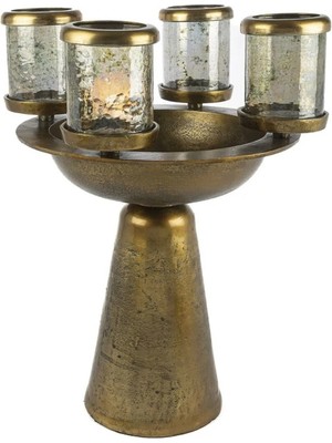 Mikasa Moor Gold 4'lü Cam Mumluk 36X45CM