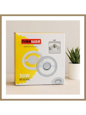 Bezos 30W E27 LED Ampul 6500K 2700 Lumen Simit Model (Mika Kristal Plastik Cam) 22