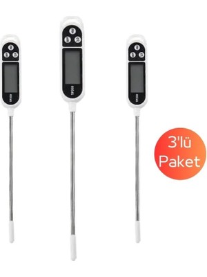 ADN TP300 Dijital Çubuk Tip Gıda Termometresi (3'lü Set)