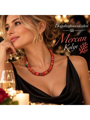 Doğal Holizm Mercanlı Kırmızı Kolye