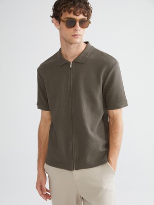 LC Waikiki Lcw Vision Haki Polo Yaka Erkek Tişört