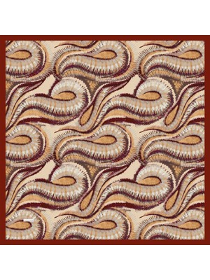 Lavanda-Lavander Batik — Bordo Eşarp