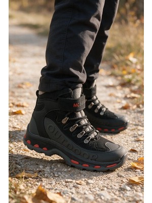 Enoch Outdoor Yazılı Metal Kancalı Bağcıklı Tırtıklı Taban Erkek Çocuk Outdoor Bot