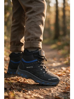 Enoch Boots Yazılı Metal Kancalı Bağcıklı Tırtıklı Taban Erkek Çocuk Outdoor Bot