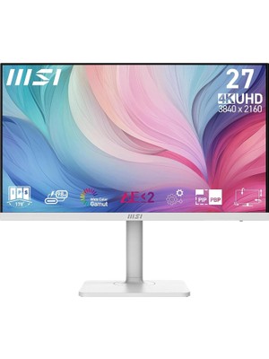 Tr 27 Modern MD272UPHW, Kurumsal Monitör, Uhd, Flat, 16:9, Ips, 60Hz, 1ms, Type-C, Adaptive-Sync, P