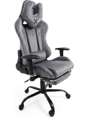 Xandor XG500 Kadife Kumaş Metal Iskelet Premium Gaming Koltuk 180° Yatabilen Ergonomik Oyuncu Kol