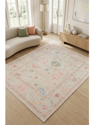 Decomia Home Herıtage Etnik Desenli Vintage Şönil Kilim Salon Halısı Mutfak Halısı Yolluk