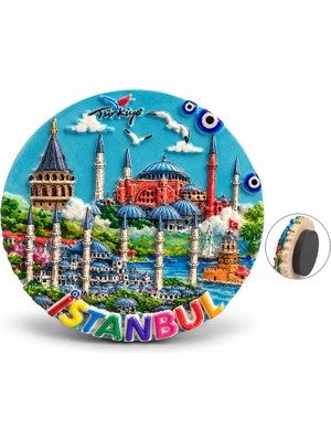 Alfa Life Marketing Istanbul Temalı Polyester Magnet ALK5863