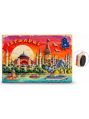 Alfa Life Marketing Istanbul Temalı Polyester Magnet ALK5875