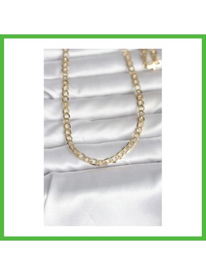 Bezos cm 14K Gold Renk Kalın Zincir Model 60 cm Kadın Kolye Arz