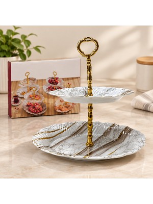 Str Store Benekli Katlı Melamin Sunumluk