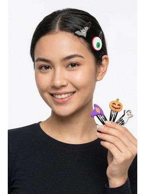 Petek Aksesuar Halloween Cadılar Bayramı Saç Tokası 5 'li Set