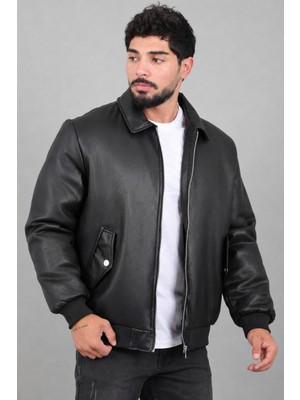 Stil Kombin Cep Detay Dolumlu Içi Kürklü Suni Deri Mont Kmd 897_50533