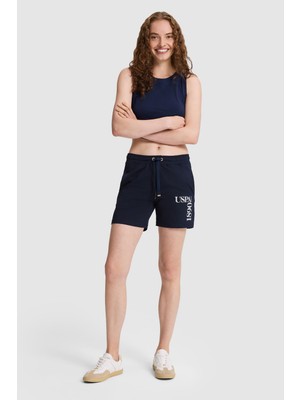 U.S. Polo Assn. Kadın Lacivert Örme Şort 50325291-VR033