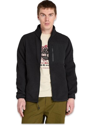 Timberland TB0A6HKF High Pile Fleece Jacket Siyah Erkek Mont