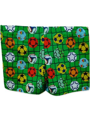 Slipstop SR2331000007 Full Print Trunk Mayo Yeşil Erkek Çocuk Şort