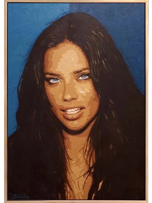 Simurg Sanatevi Adriana Lima Yağlı Boya Tablosu - Tuval Üzerine El Yapımı - 50 x 70 cm