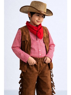 Nats Kids Unisex Kovboy Kostümü Parti Kıyafeti