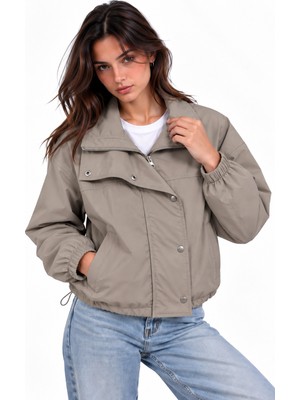 Wise Kadın Oversize Mevsimlik Trençkot  6026