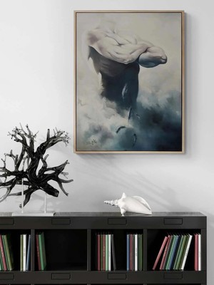 Simurg Sanatevi Güç Yağlı Boya Tablosu - Tuval Üzerine El Yapımı - 60 x 80 cm