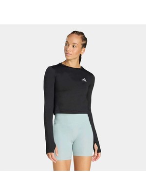 Adidas Run Ess Ls W Uzun Kol Tişört KE8416 Siyah