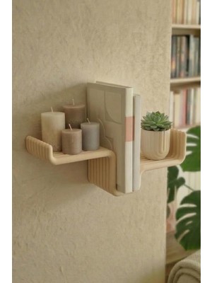 Gy Atelier Edge Dekoratif Mini Duvar Rafı 1 Adet 30X10X12 cm