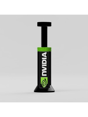 Gy Atelier Nvidia Logolu Ayarlanabilir Ekran Kartı Tutucu - Gpu Sarkma Önleyici Yükseklik Ayarlı Destek Aparatı (70MM - 125MM)