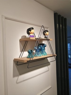 Gy Atelier Duvar Rafı, Kitaplık ve Aksesuarlık Atlantik Çam 50 x 110